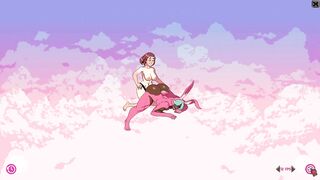 Furry game Cloud Meadow Guy in pink bunny costume | Strapon from the main character