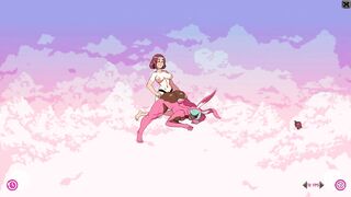 Furry game Cloud Meadow Guy in pink bunny costume | Strapon from the main character