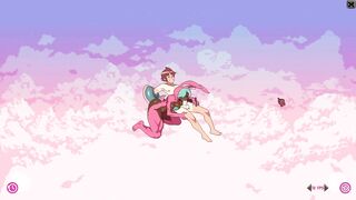 Furry game Cloud Meadow Guy in pink bunny costume | Strapon from the main character