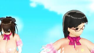 【MMD】Original older sisters - Melody line【R-18】