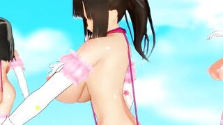 【MMD】Original older sisters - Melody line【R-18】