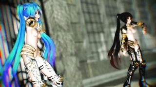 【MMD】Knightress Miku - Hitorinbo Envy【R-18】