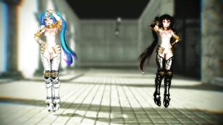 【MMD】Knightress Miku - Hitorinbo Envy【R-18】