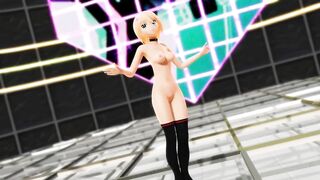 【MMD】Pink Cat Nude【R-18】