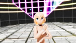 【MMD】Pink Cat Nude【R-18】