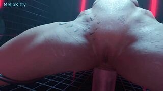 Horny Lara Croft's First Time Fuck Machine Experience