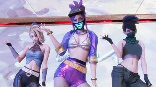 MMD Aespa - Savage Akali Hot Kpop Dance League of Legends KDA