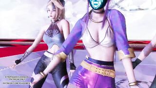 MMD Aespa - Savage Akali Hot Kpop Dance League of Legends KDA