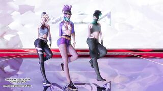 MMD Aespa - Savage Akali Hot Kpop Dance League of Legends KDA