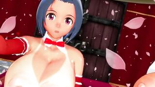 【MMD】Azusa & Takane Kaze Sister - Colorful Sexy【R-18】