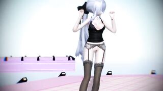 【MMD】Girls The power of the old man【R-18】