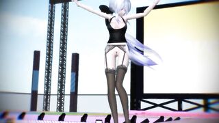 【MMD】Girls The power of the old man【R-18】