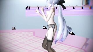 【MMD】Girls The power of the old man【R-18】