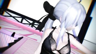 【MMD】Girls The power of the old man【R-18】