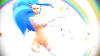 【MMD】Nude Felicia - HENTAI【R-18】