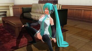 3D HENTAI Hatsune Miku cowgirl