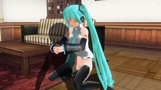 3D HENTAI Hatsune Miku cowgirl