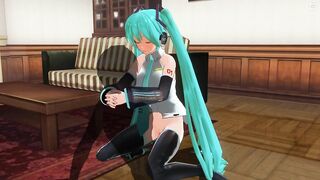 3D HENTAI Hatsune Miku cowgirl