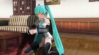 3D HENTAI Hatsune Miku cowgirl