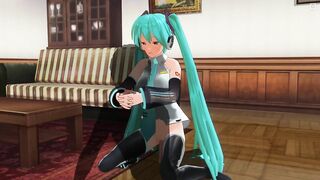 3D HENTAI Hatsune Miku cowgirl