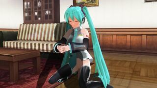 3D HENTAI Hatsune Miku cowgirl