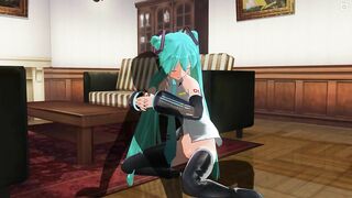 3D HENTAI Hatsune Miku cowgirl