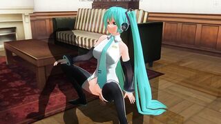 3D HENTAI Hatsune Miku cowgirl