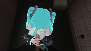 3D HENTAI POV Hatsune Miku Jerking Your Cock