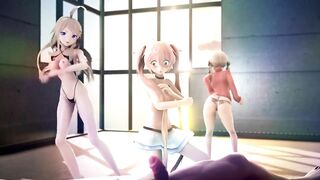 mmd r18 HMKJ Printz Murasame Kongo 3d hentai