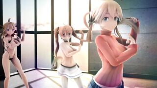 mmd r18 HMKJ Printz Murasame Kongo 3d hentai