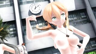 【MMD】Girls in the courtyard【R-18】