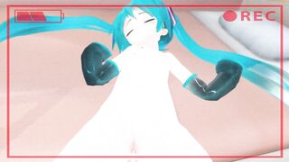 【SEX-MMD】(Sleepi Creampie) Miku - Mischief in the room【No sound】【R-18】