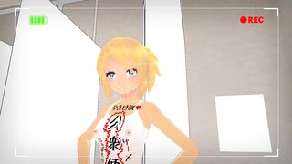 【MMD】TDA school swimsuit Eazy Dance【R-18】