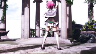 【MMD】Nopan Izumi - Pink Cat【R-18】