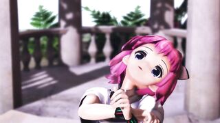 【MMD】Nopan Izumi - Pink Cat【R-18】