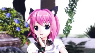 【MMD】Nopan Izumi - Pink Cat【R-18】