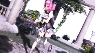 【MMD】Nopan Izumi - Pink Cat【R-18】