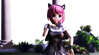 【MMD】Nopan Izumi - Pink Cat【R-18】