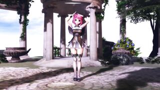 【MMD】Nopan Izumi - Pink Cat【R-18】