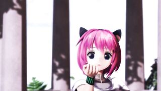 【MMD】Nopan Izumi - Pink Cat【R-18】