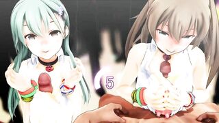 Suzuya and Kumano's Dirty Little Festival - Part 2- Kancolle - MMD