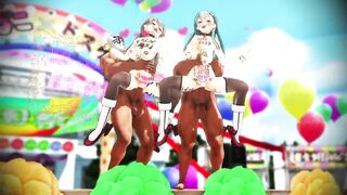 Suzuya and Kumano's Dirty Little Festival - Part 2- Kancolle - MMD