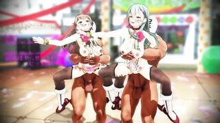 Suzuya and Kumano's Dirty Little Festival - Part 2- Kancolle - MMD