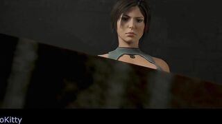 Lara Croft Loves to Fuck Dildo Vibrator Machine