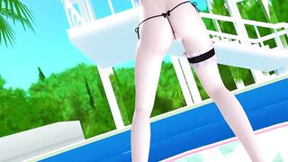 【MMD】Pink Cat (Model test)【R-18】