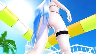 【MMD】Pink Cat (Model test)【R-18】