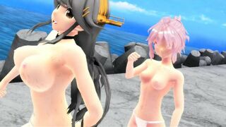 【MMD】Ikki Tousen - Breakwater!【R-18】