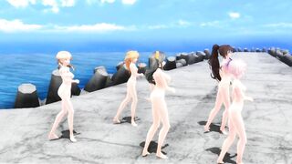 【MMD】Ikki Tousen - Breakwater!【R-18】