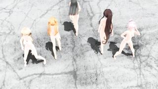 【MMD】Ikki Tousen - Breakwater!【R-18】