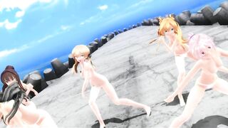 【MMD】Ikki Tousen - Breakwater!【R-18】